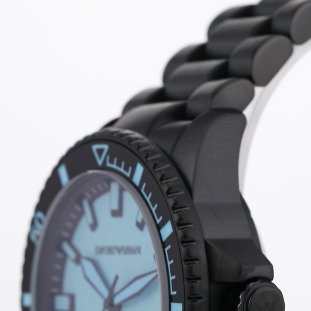 Amazon | [エンポリオアルマーニ] 腕時計 AR60084 メンズ ブラック